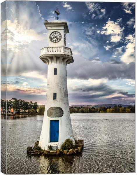 Scott Memorial at Roath Park, Cardiff, Wales, UK Canvas Print by Mark Llewellyn