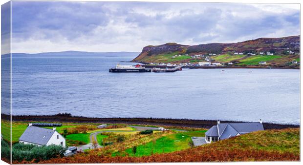 Uig Ferry, Isle of Skye, Scotland, UK Canvas Print by Mark Llewellyn