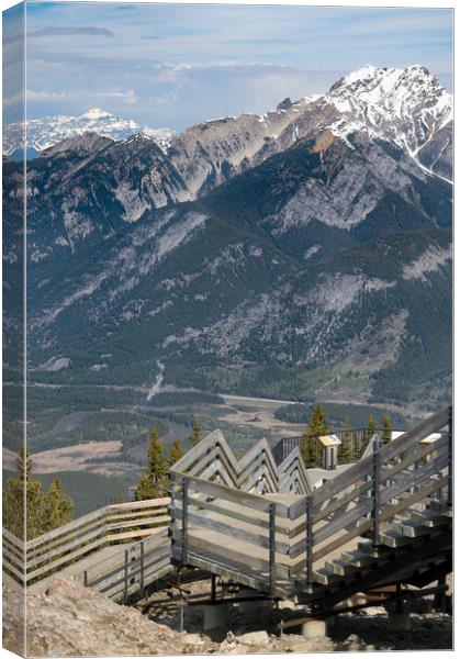 Sulphur Mountain, Banff, Canada Canvas Print by Mark Llewellyn