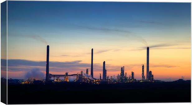 Chevron Oil Refinery Canvas Print by Simon West