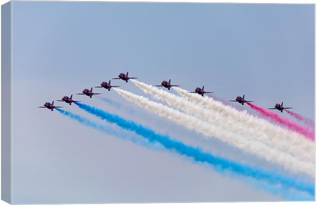 Red Arrows Display Canvas Print by Simon West