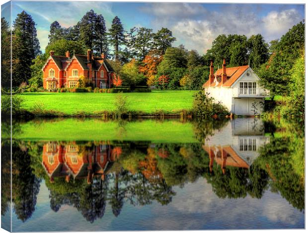 Great Windsor Park Boathouse Canvas Print by Simon West