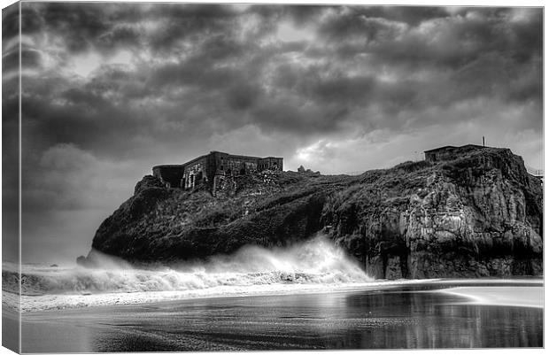 St. Catherines Island, Tenby Canvas Print by Simon West