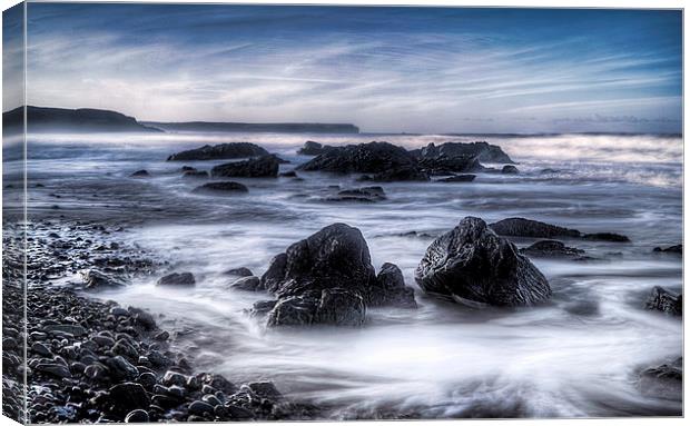 Early Morning Freshwater West Canvas Print by Simon West