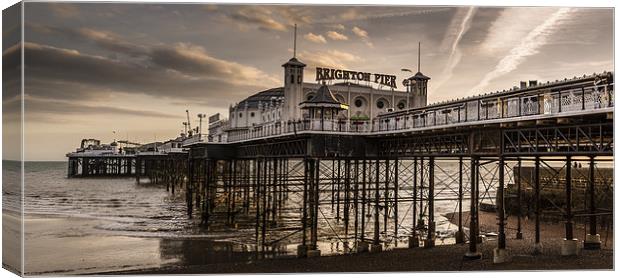  Brighton Palace Pier Panoramic Canvas Print by Simon West