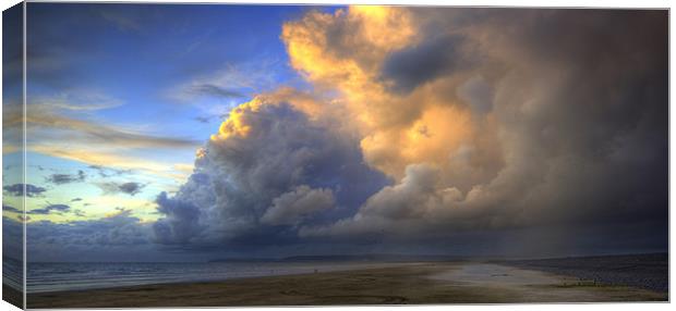 Storm Passing Canvas Print by nick woodrow