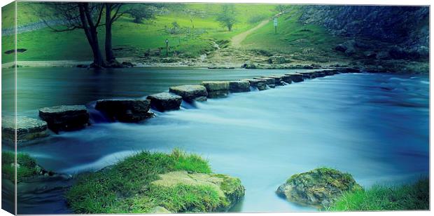 stepping stones Canvas Print by darren  carter