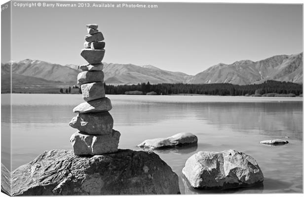 The Rock Tower Canvas Print by Barry Newman