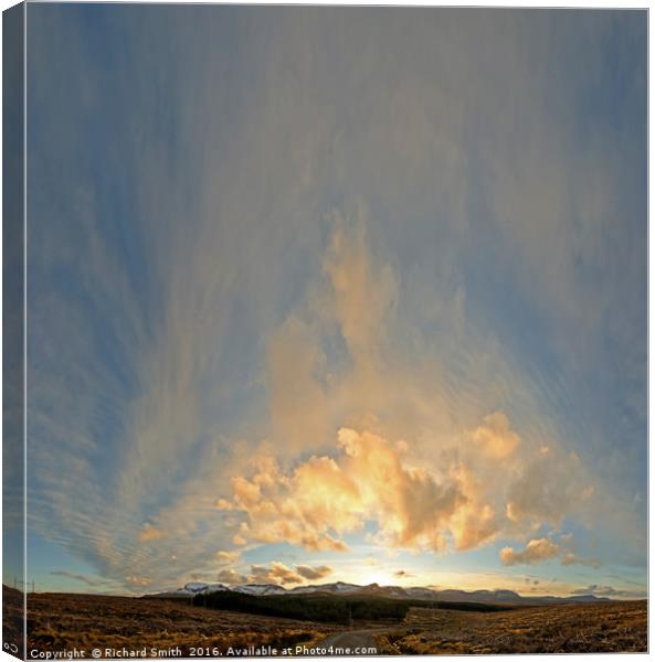 Cloudscape over Trotternish Canvas Print by Richard Smith