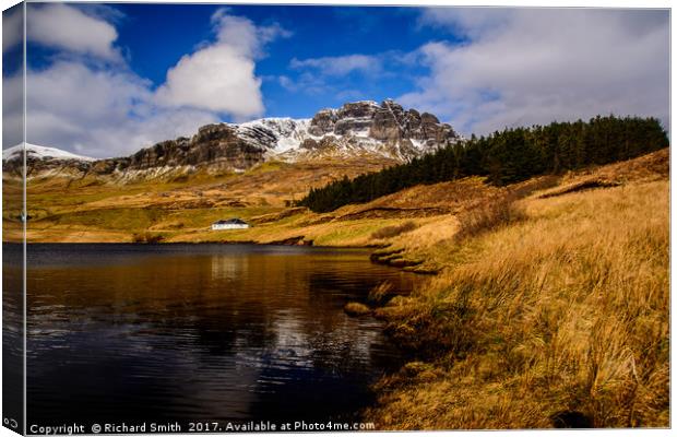 The Storr reflected Canvas Print by Richard Smith