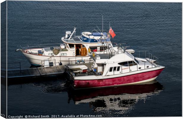 Boat trips from Portree Canvas Print by Richard Smith