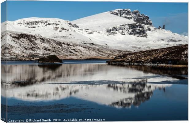 The Storr in winter #4 Canvas Print by Richard Smith