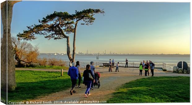 Walking down to Southampton Water Canvas Print by Richard Smith