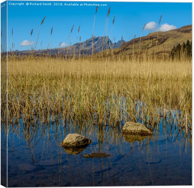 Loch Cill Chriosd and Blaven Canvas Print by Richard Smith