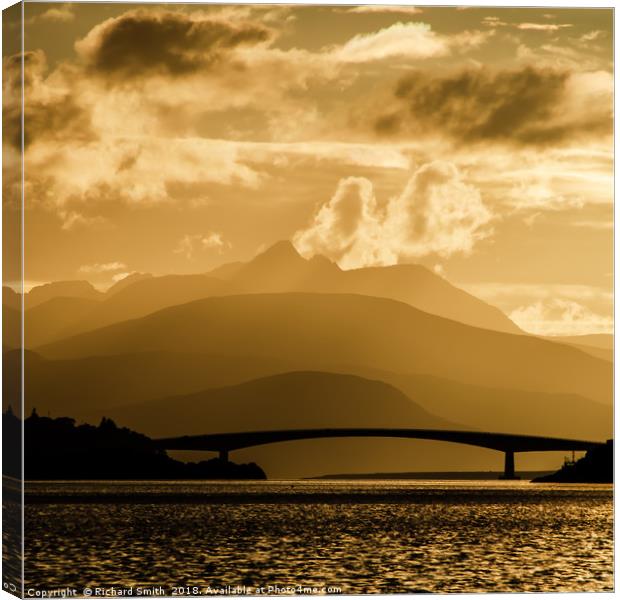 Lochalsh and the Skye Bridge Canvas Print by Richard Smith