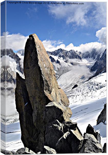 Rising up out of the Alps Canvas Print by Chris Wooldridge
