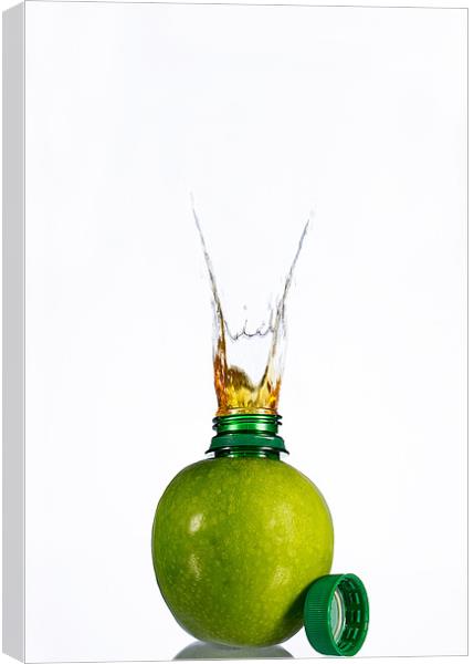 juice in the apple Canvas Print by Justyna studio