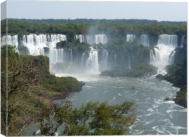 Iguassa Falls, Brazil Canvas Print by Andy Gilfillan