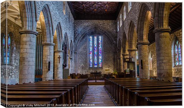 St. Machars Cathedral Canvas Print by Vicky Mitchell