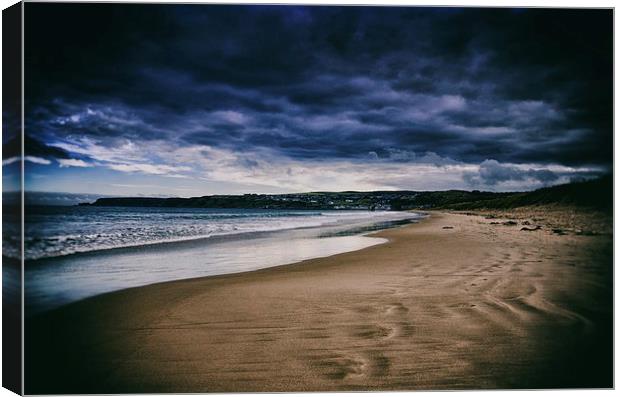 Cullen Beach Canvas Print by Vicky Mitchell