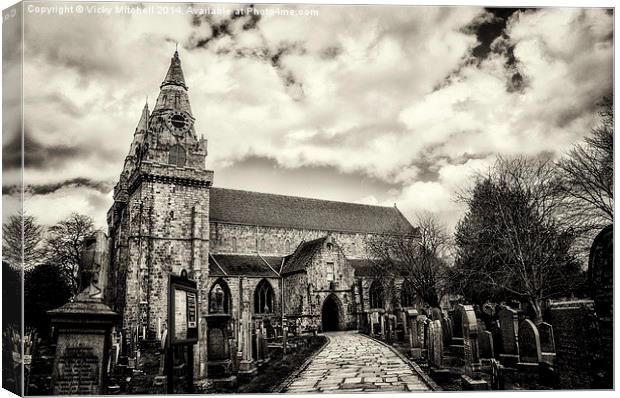  St. Machar's Cathedral Canvas Print by Vicky Mitchell