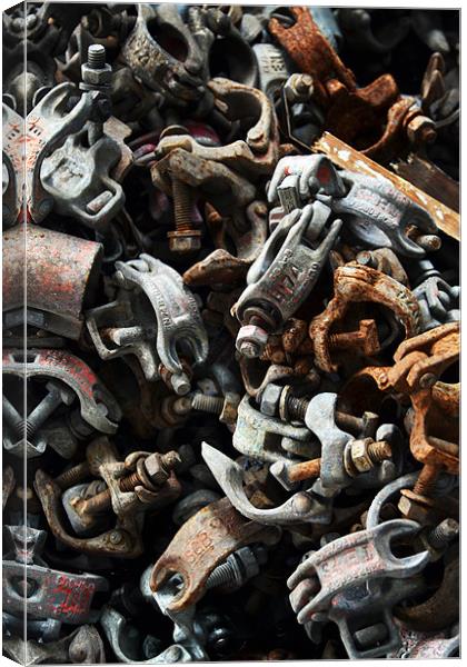 Clamping Down Canvas Print by Chris Ingleson