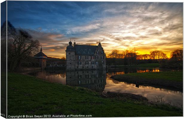 Moated Castle Bodelschwing Canvas Print by Brian O'Dwyer