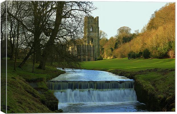 Fountains Abbey North Yorkshire Canvas Print by Mark Lee