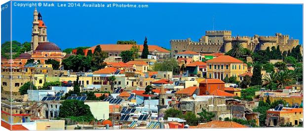  Old Rhodes Town Canvas Print by Mark Lee