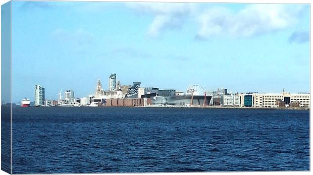 Ferry Cross The Mersey Canvas Print by Emma Ward