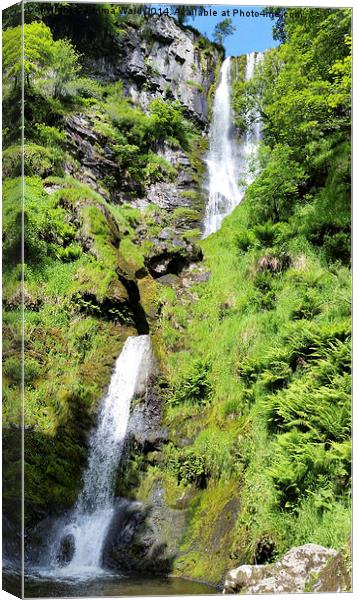 Pistyll Rhaeadr collection 2 Canvas Print by Emma Ward