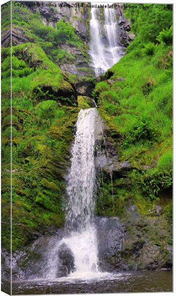 Pistyll Rhaeadr collection 9 Canvas Print by Emma Ward