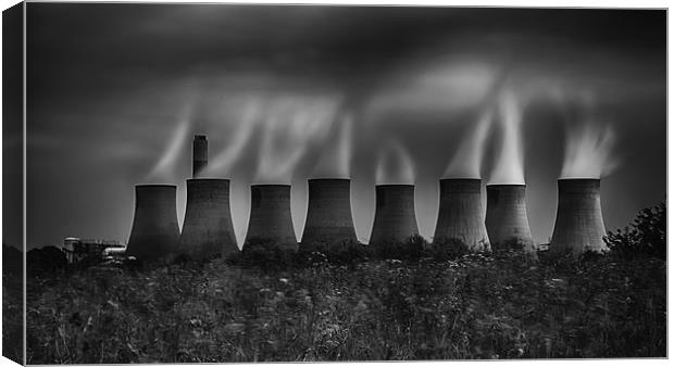 Power Station in Black and White Canvas Print by Nigel Jones