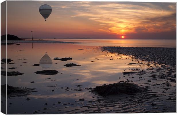 Floating at Sunset Canvas Print by Nigel Jones