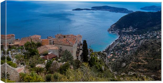 The view from Eze Canvas Print by Nigel Jones