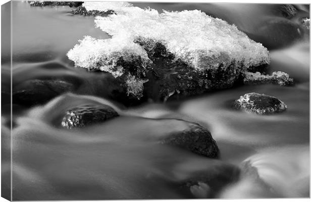 Melt Water River Canvas Print by Nigel Atkinson