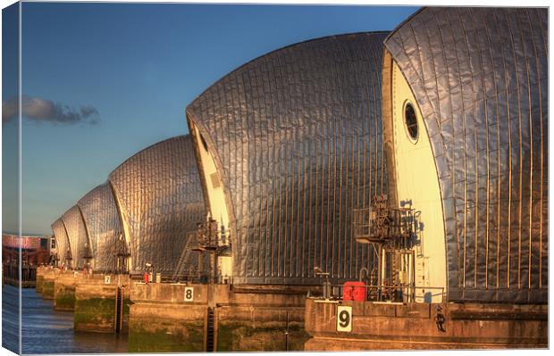 Thames Barrier Canvas Print by Stuart Gennery