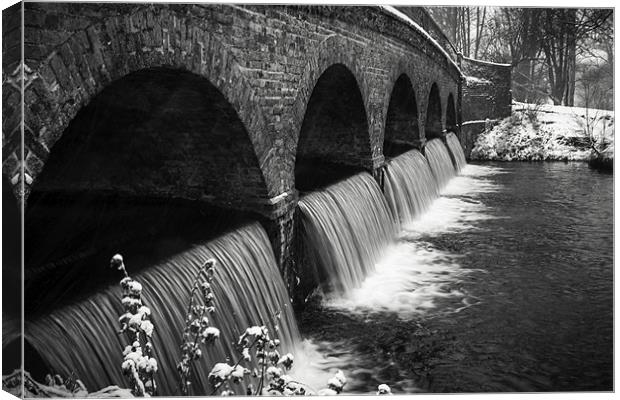 Snowy Five Arches Canvas Print by Stuart Gennery