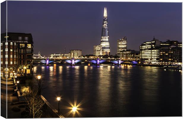 View from a Bridge Canvas Print by Stuart Gennery