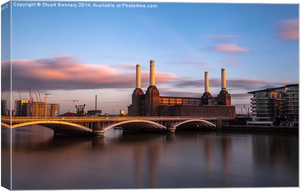 Battersea Crossing Canvas Print by Stuart Gennery