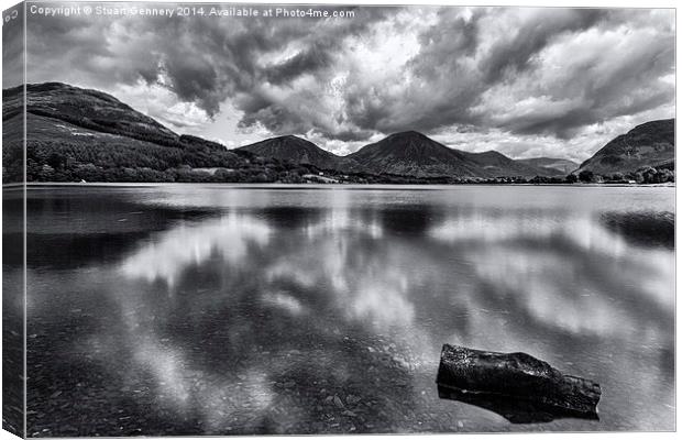  Loweswater Reflection Canvas Print by Stuart Gennery
