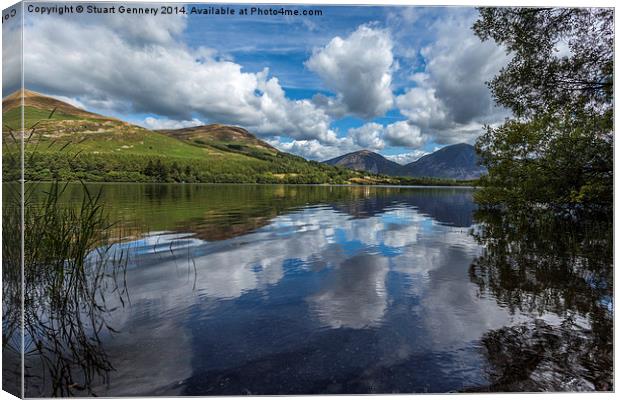 Loweswater Reflection Canvas Print by Stuart Gennery