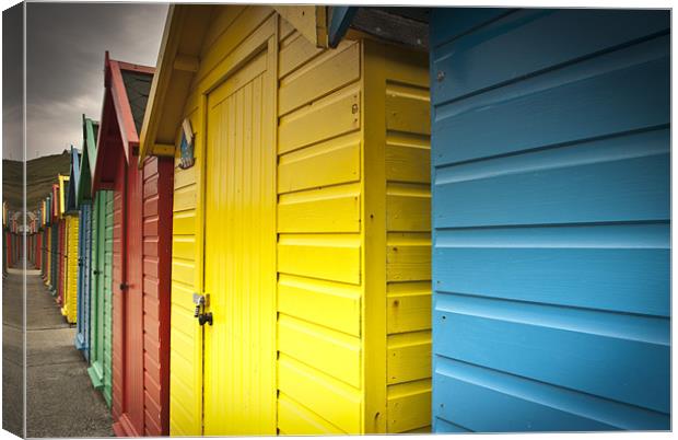 Whitby beach huts Canvas Print by ian staves