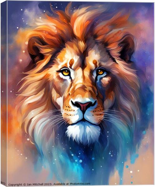 Lion Art Canvas Print by Ian Mitchell