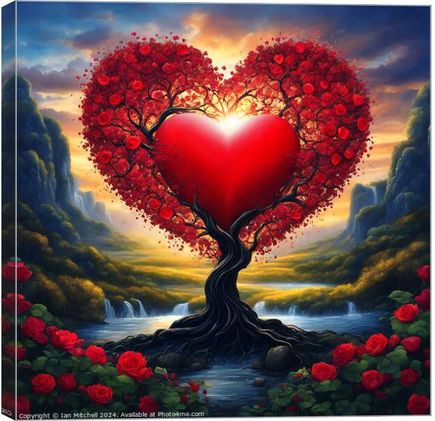 The Tree Of Love Canvas Print by Ian Mitchell