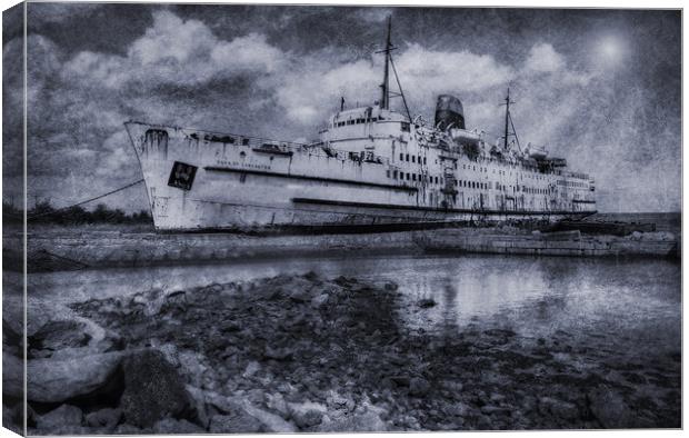 Duke of Lancaster - Ghost Ship Canvas Print by Ian Mitchell