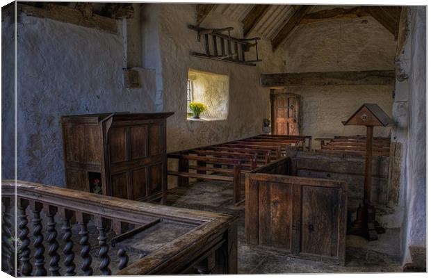 Llanrhychwyn Church Canvas Print by Ian Mitchell