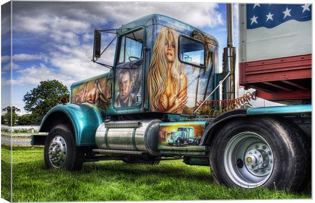 Circus Truck Artwork Canvas Print by Ian Mitchell