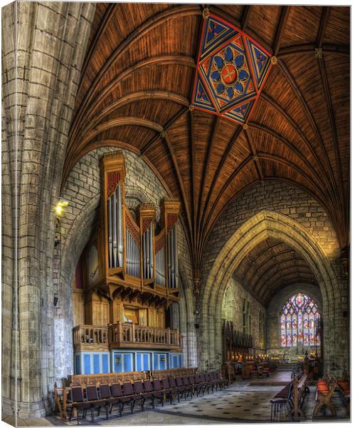 St Asaph Cathedral Canvas Print by Ian Mitchell