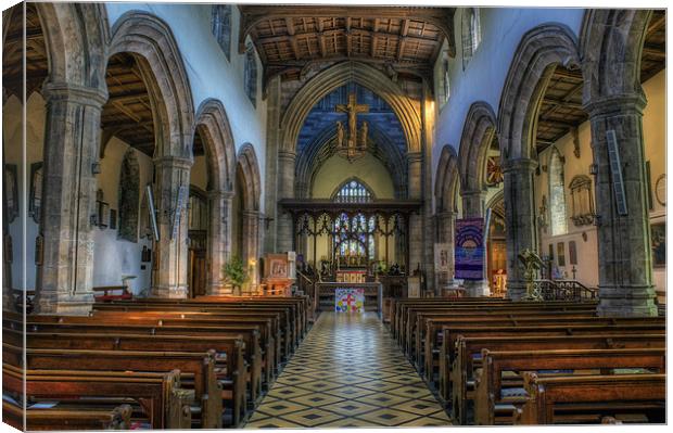 Bangor Cathedral v2 Canvas Print by Ian Mitchell